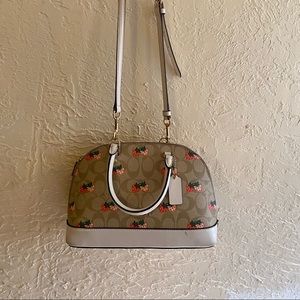 Coach mini Sierra satchel/w strawberry
